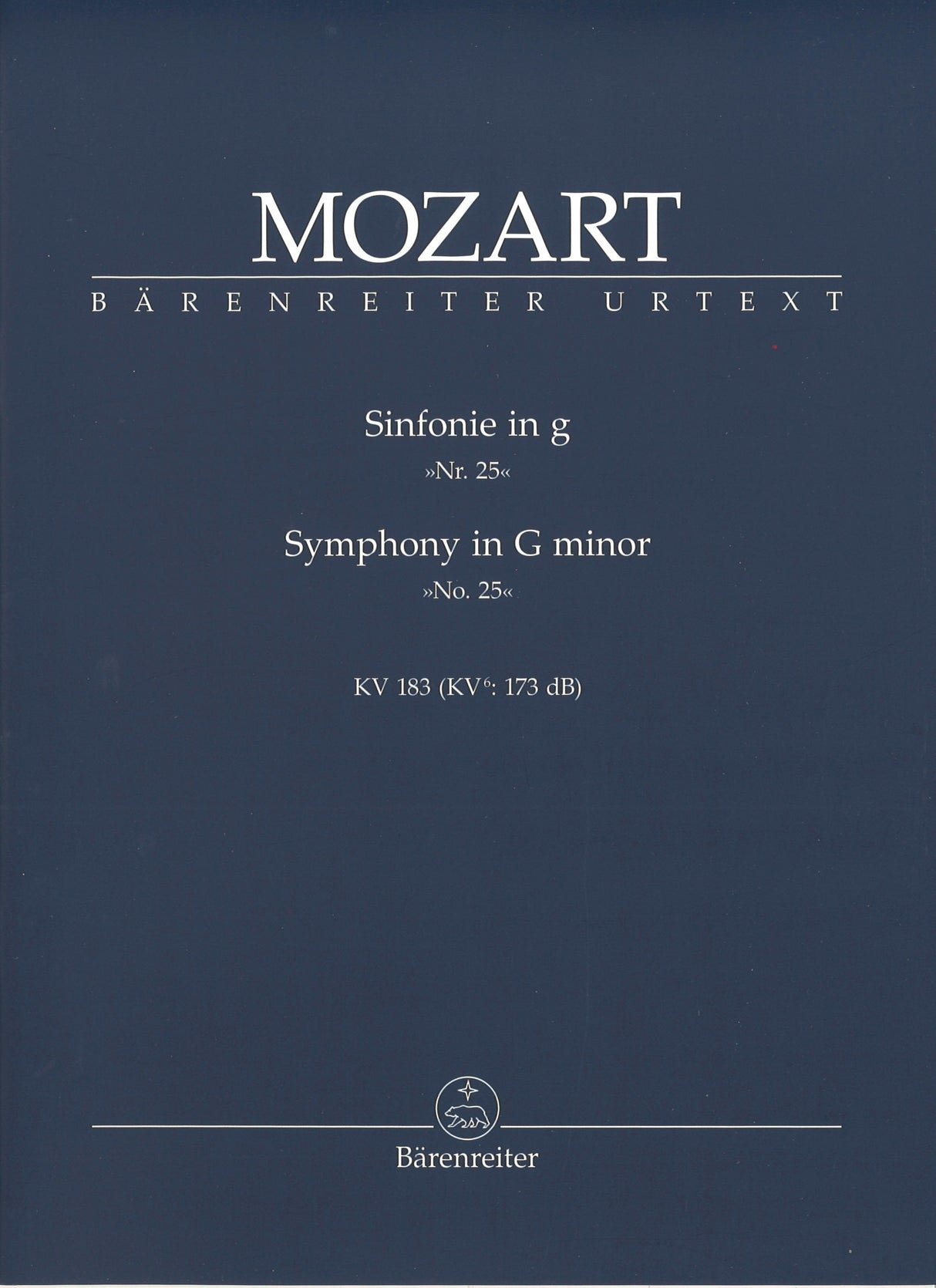Mozart, Symphony No. 25 in g KV 183 (Barenreiter)