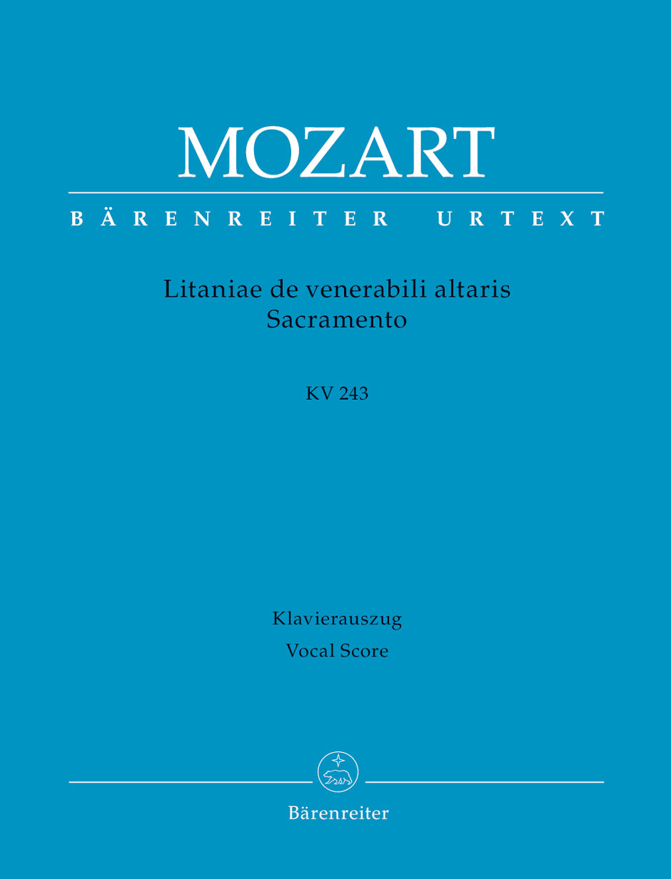 Mozart, Litaniae de venerabili KV 243 (Barenreiter)