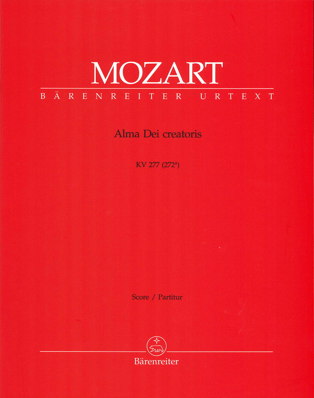 Mozart, Alma Dei creatoris KV 277(272a) (Barenreiter)