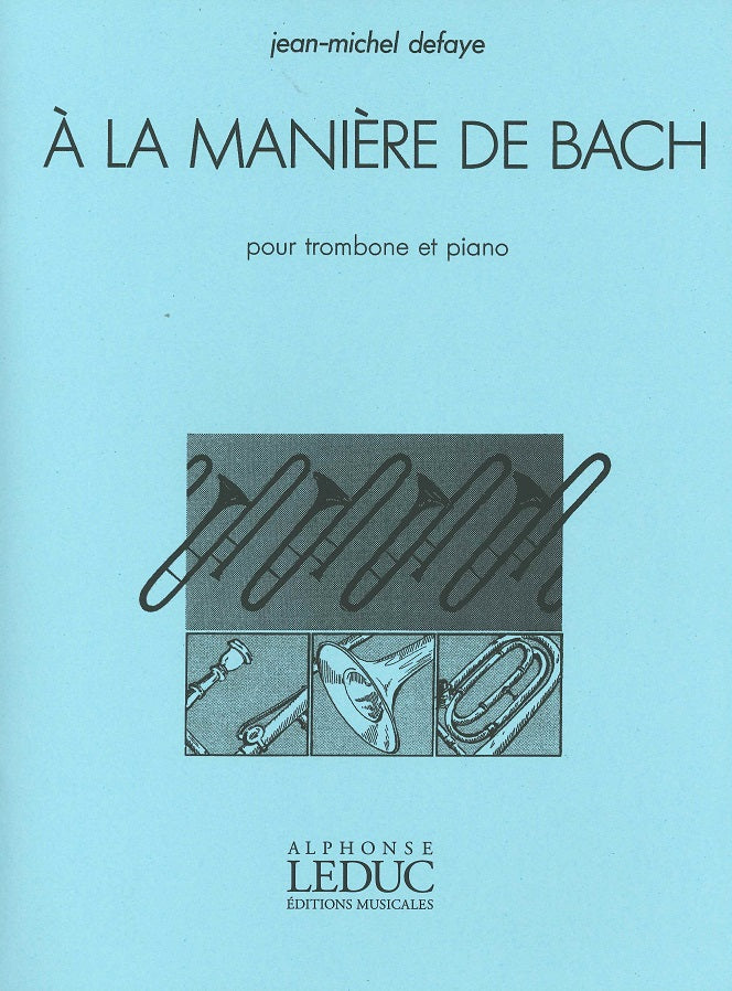 Defaye, A la maniere de Bach (Leduc)