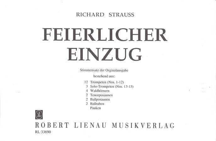 Strauss,R., Feierlicher Einzug (Stimmen) (R.Lienau)