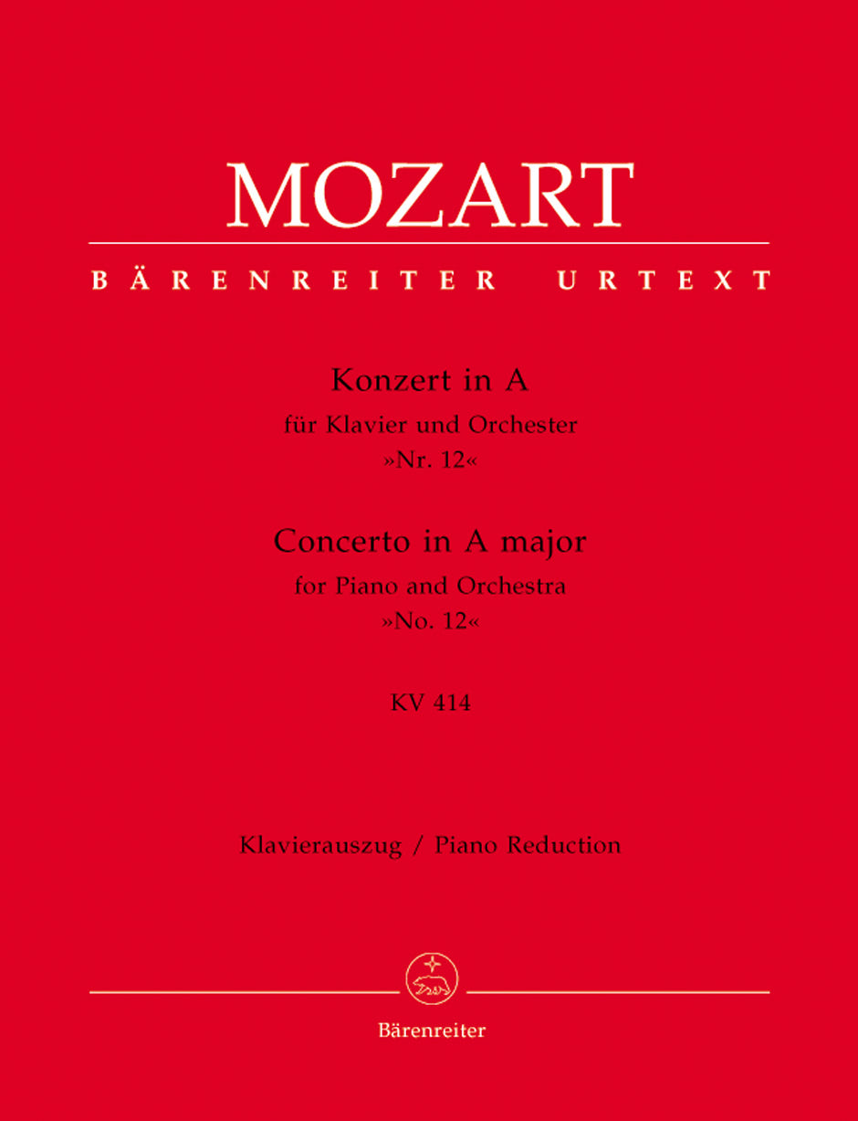 Mozart, Concerto KV 414 in A (No. 12) (Barenreiter)