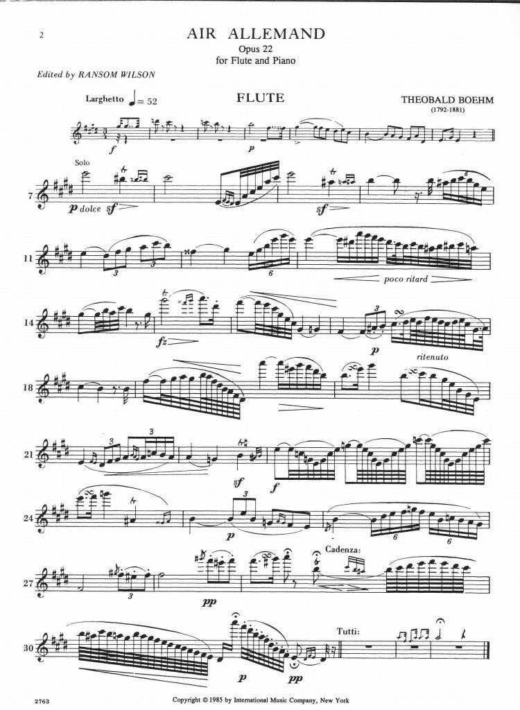 Boehm, Air allemand op. 22 (IMC)