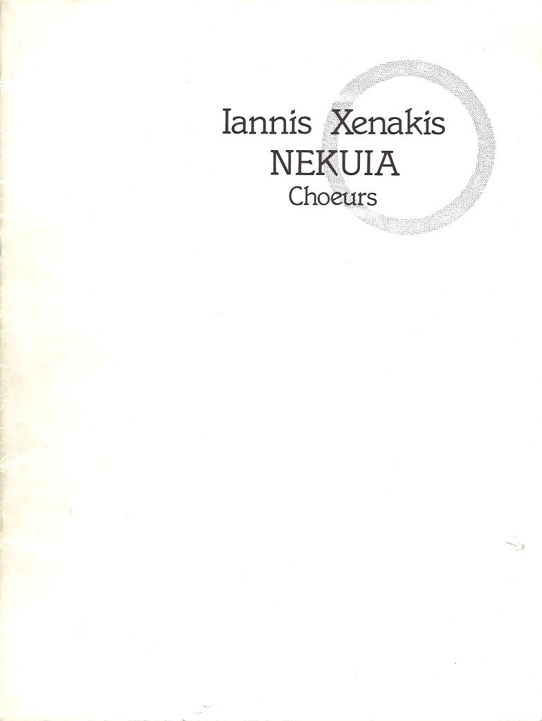 Xenakis, Nekuia (Chorus part) (Salabert)