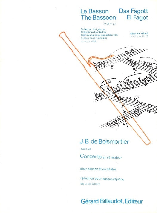 Boismortier, Concerto op.26 en Re majeur (Billaudot)