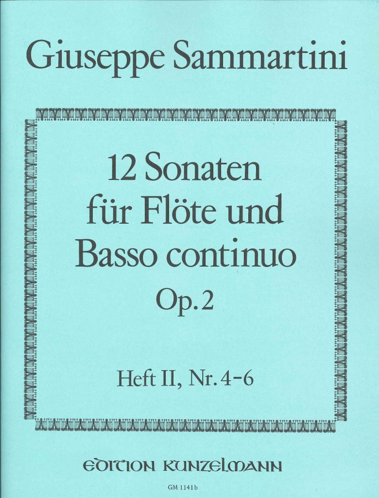 Sammartini,G., Sonatas op. 2/4-6 (Kunzelmann)