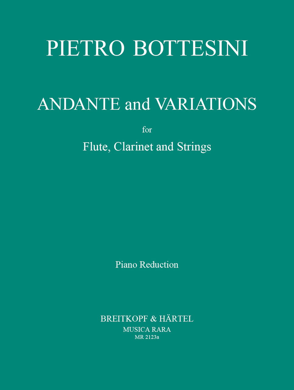 Bottesini, Andante & Variations(Fl,Cl,Pf (Musica Rara)