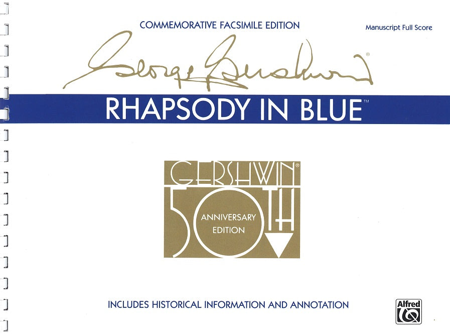 Gershwin, Rhapsody in Blue, Manuscript (Warner Bros.)