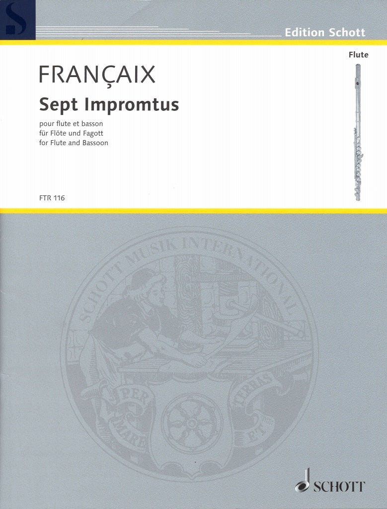 Francaix, 7 Impromptus (Fl,Bn) (Schott)