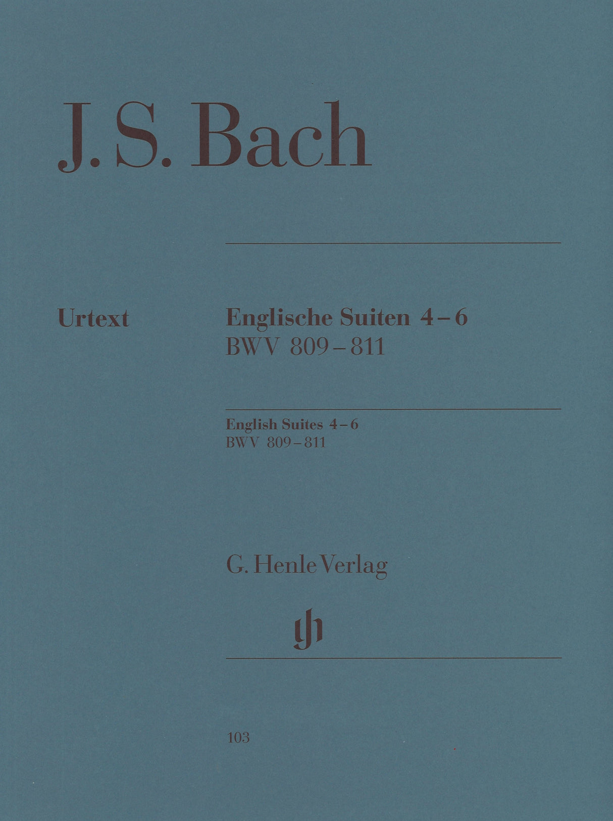 Bach, Englische Suiten 4-6 (Henle)