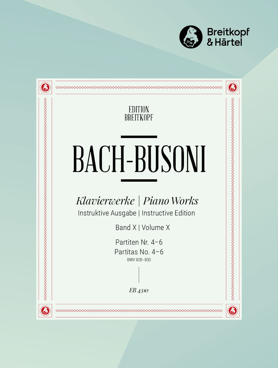 Bach, Partiten 4-6 BWV 828-830 (Busoni) (Breitkopf)