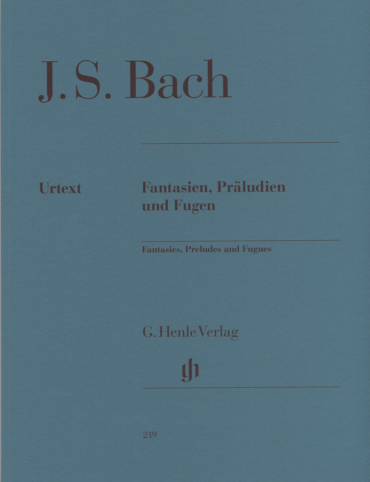 Bach, Fantasien, Preludien & Fugen (Henle)