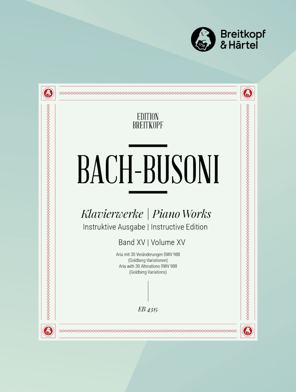 Bach, Goldberg-Variationen (Busoni) (Breitkopf)