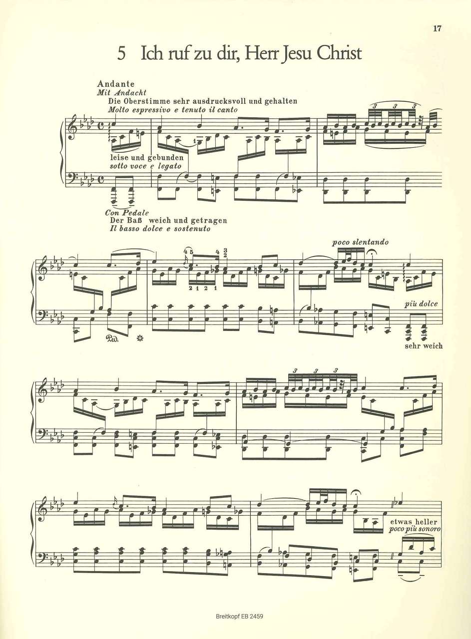 Bach/Busoni, Orgelchoralvorspiele 1 (Breitkopf)