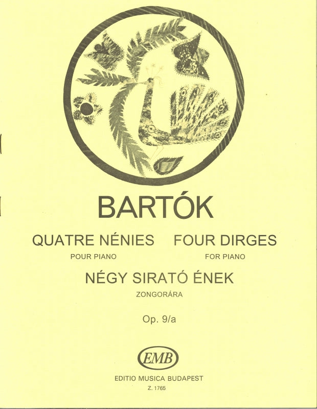 Bartok, 4 Driges op. 9a (Editio Musica Budapest)
