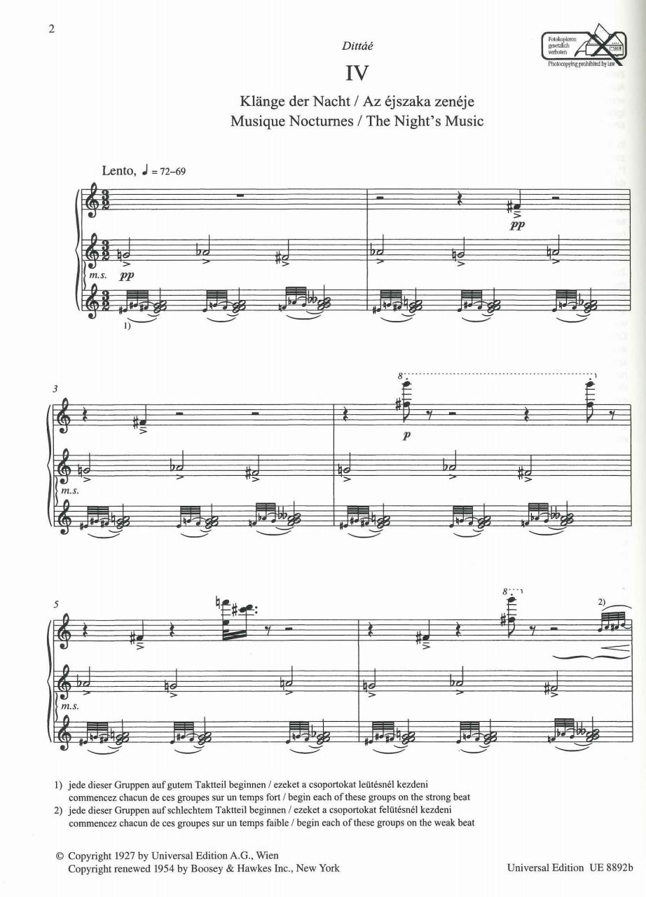 Bartok, Im Freien II (Universal)