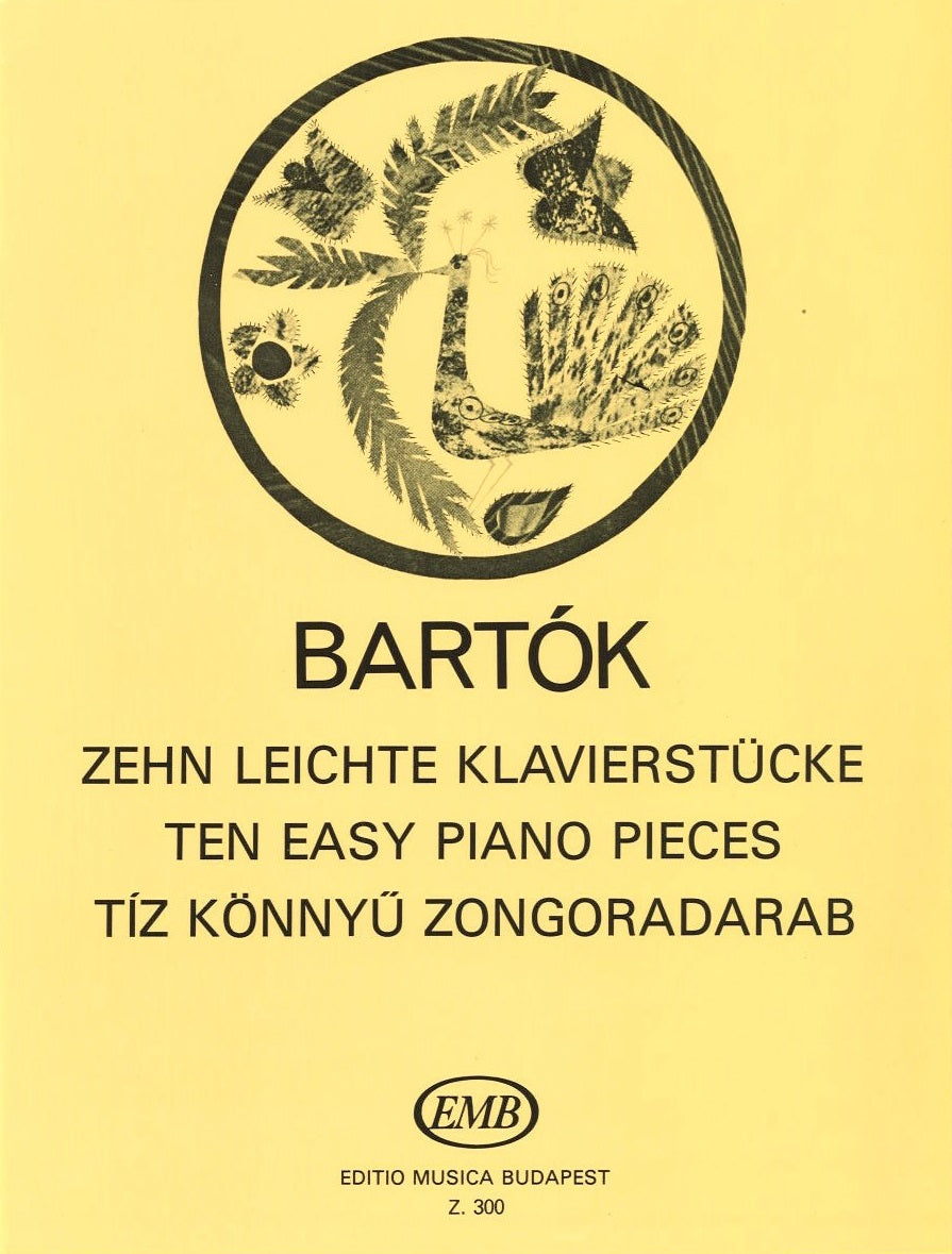 Bartok, 10 Easy Piano Pieces BB 51 Sz 39 (Editio Musica Budapest)