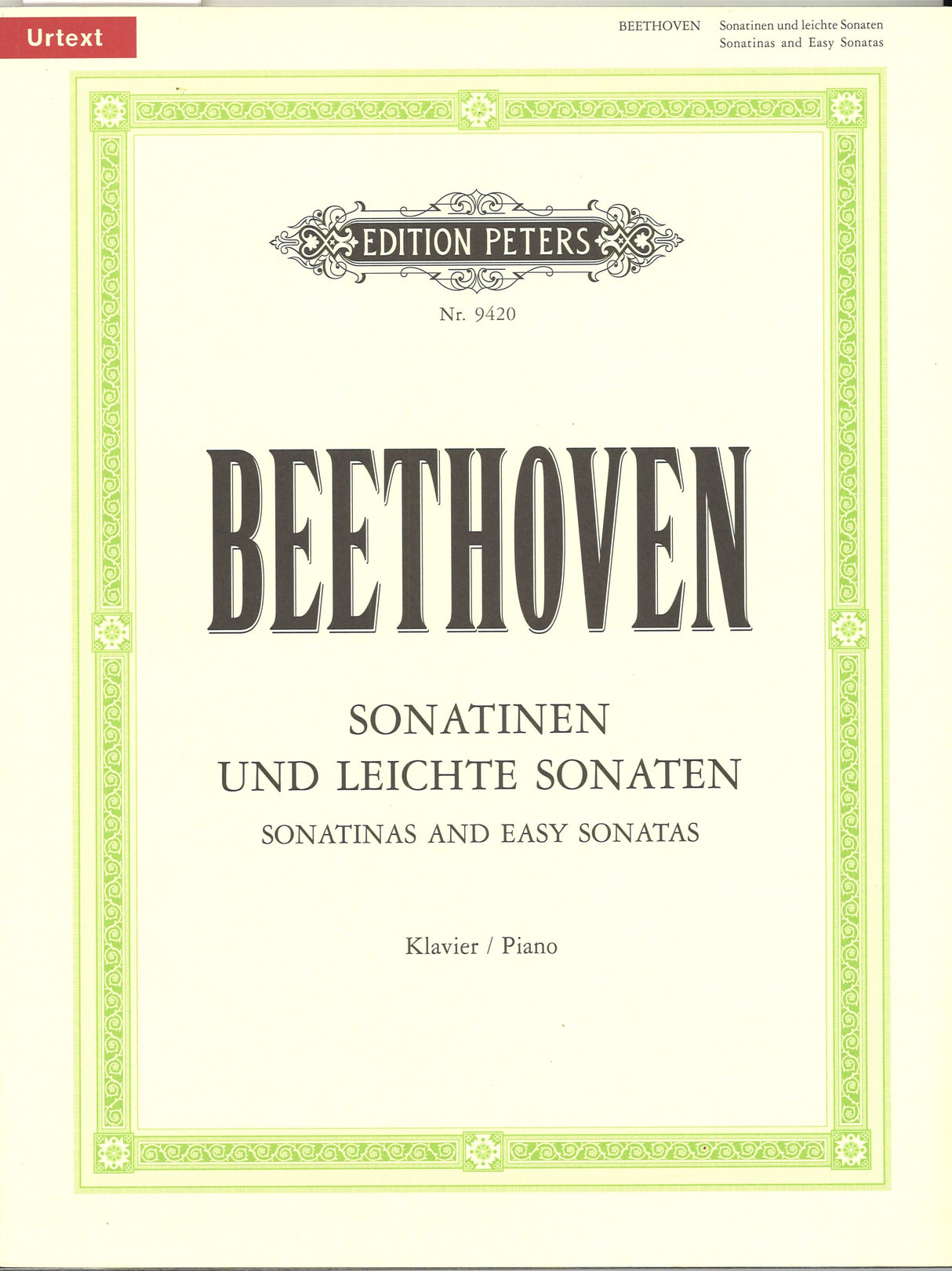 Beethoven, Sonatinen & leichte Sonaten (Peters)