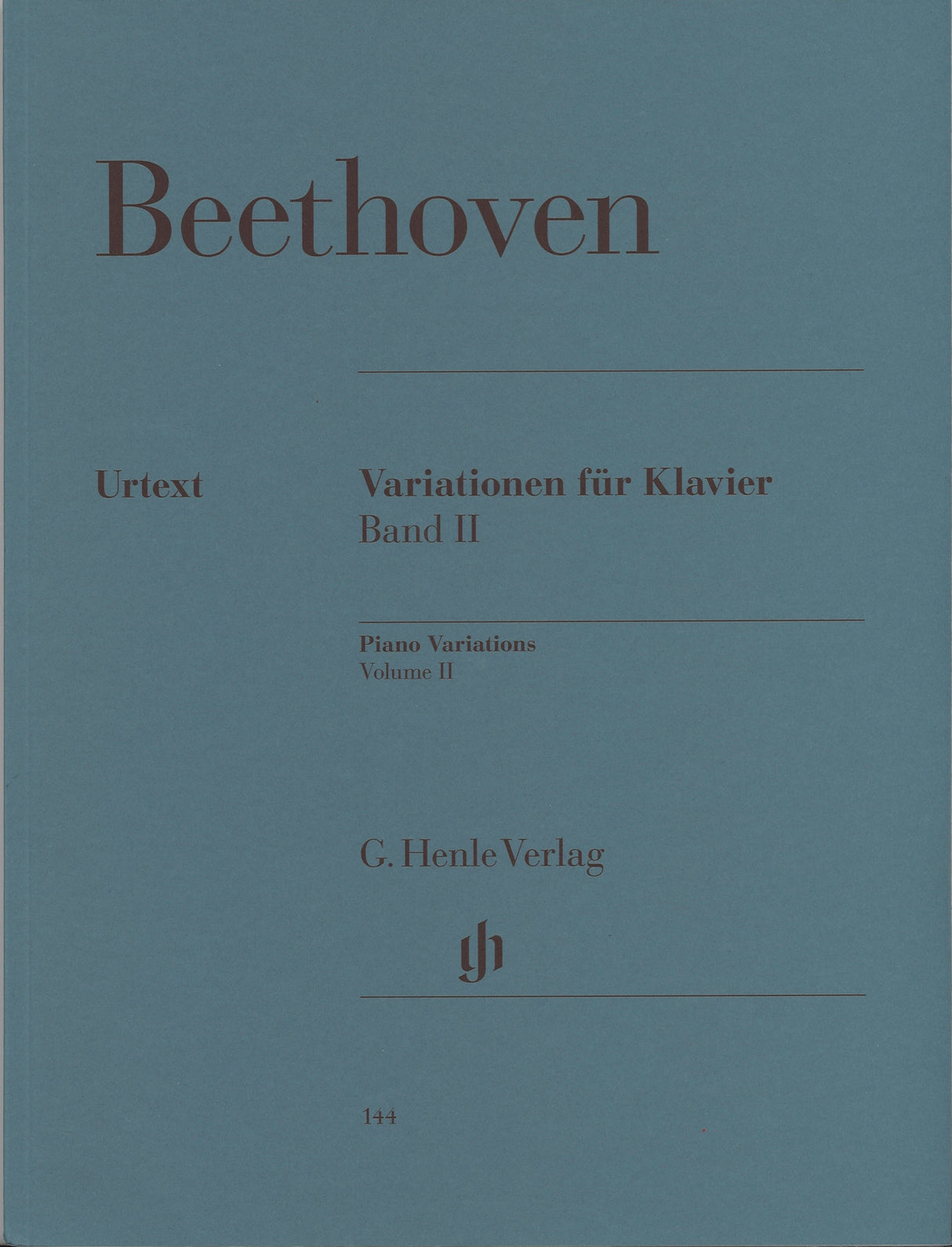 Beethoven, Variations 2 (Schmidt-Gorg) (Henle)