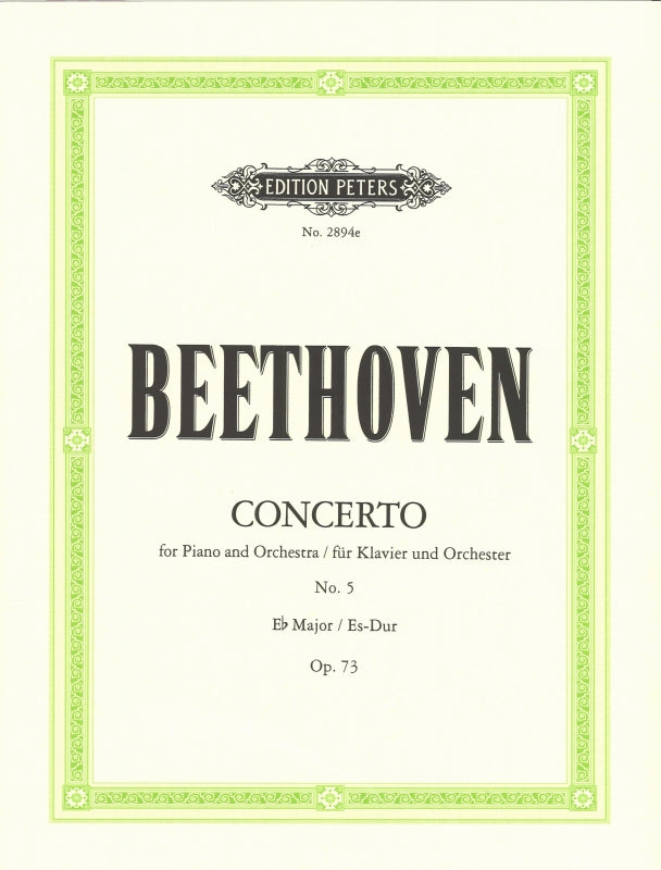Beethoven, Concerto No. 5 in Eb (Pauer) (Peters)