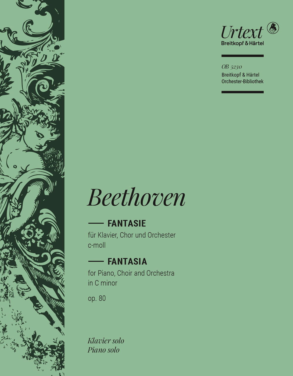 Beethoven, Fantasie op. 80 Klavierstimme (Breitkopf)