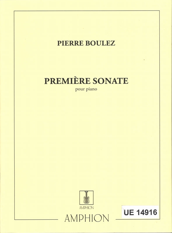 Boulez, Sonata No. 1 (Amphion)