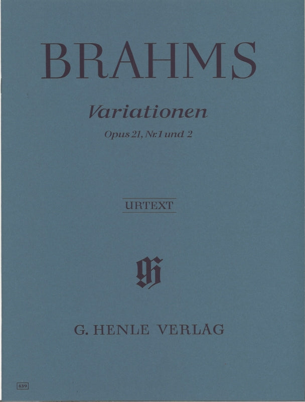 Brahms, Variationen op. 21/1, 2 (Henle)