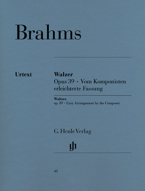 Brahms, Walzer op. 39 Easier ver. (Henle)