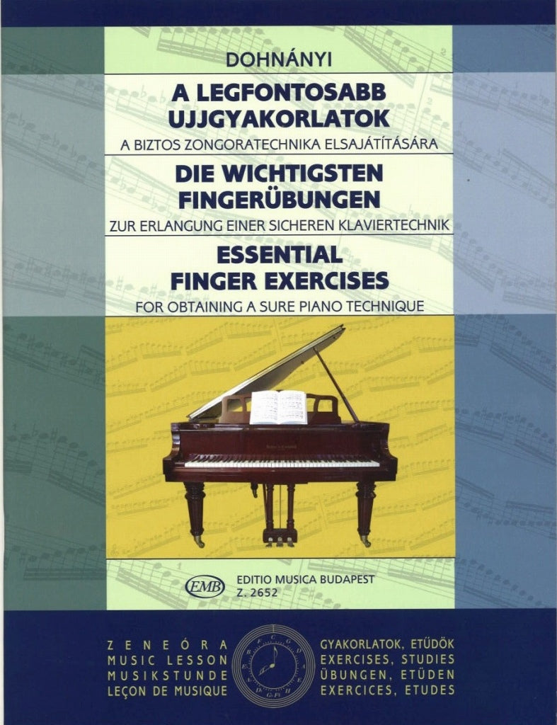 Dohnanyi, Essential Finger Exercises (Editio Musica Budapest)