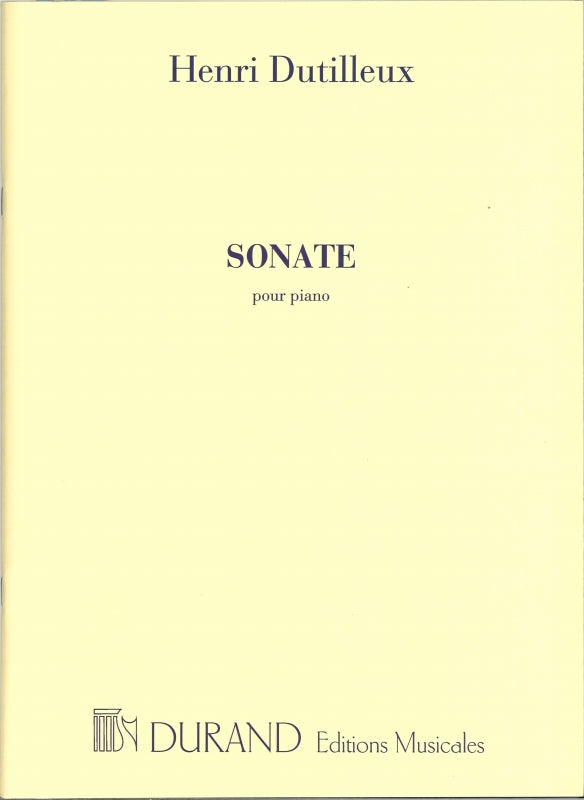 Dutilleux, Sonate pour piano (Durand)