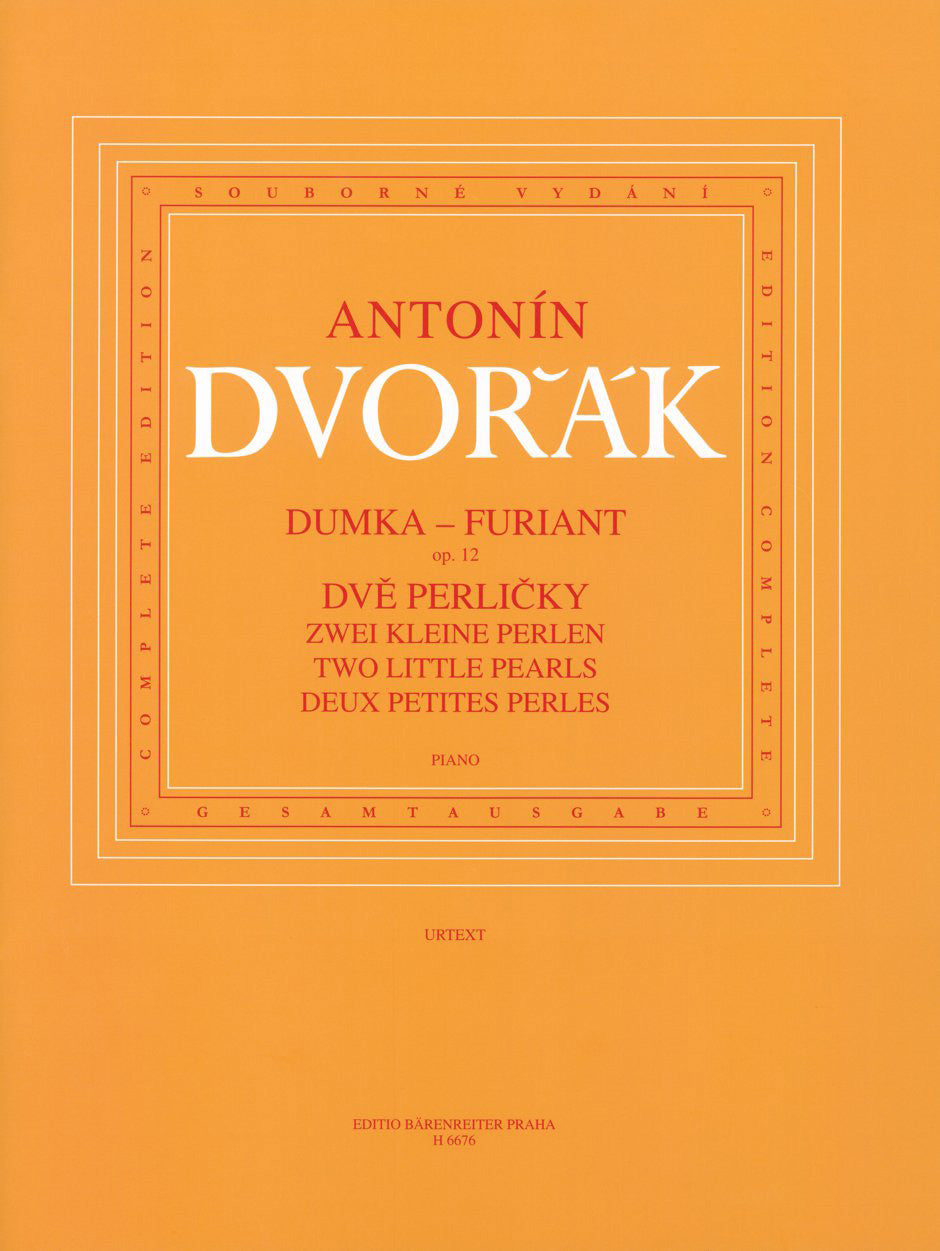 Dvorak, Dumka-Friant op. 12, etc, (Supraphon)