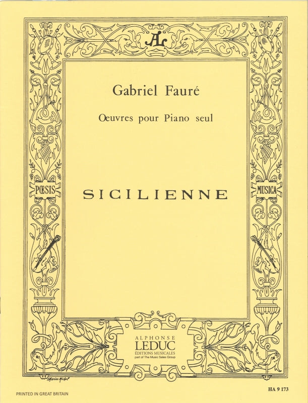 Faure, Sicilienne op. 78 (Hamelle)