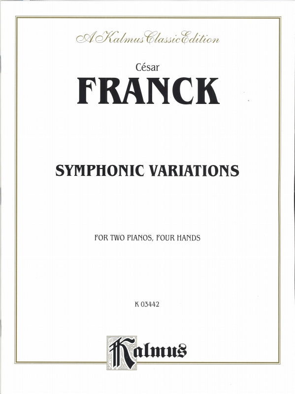 Franck, Symphonic Variations (2-Pf Red) (Kalmus/Alfred)