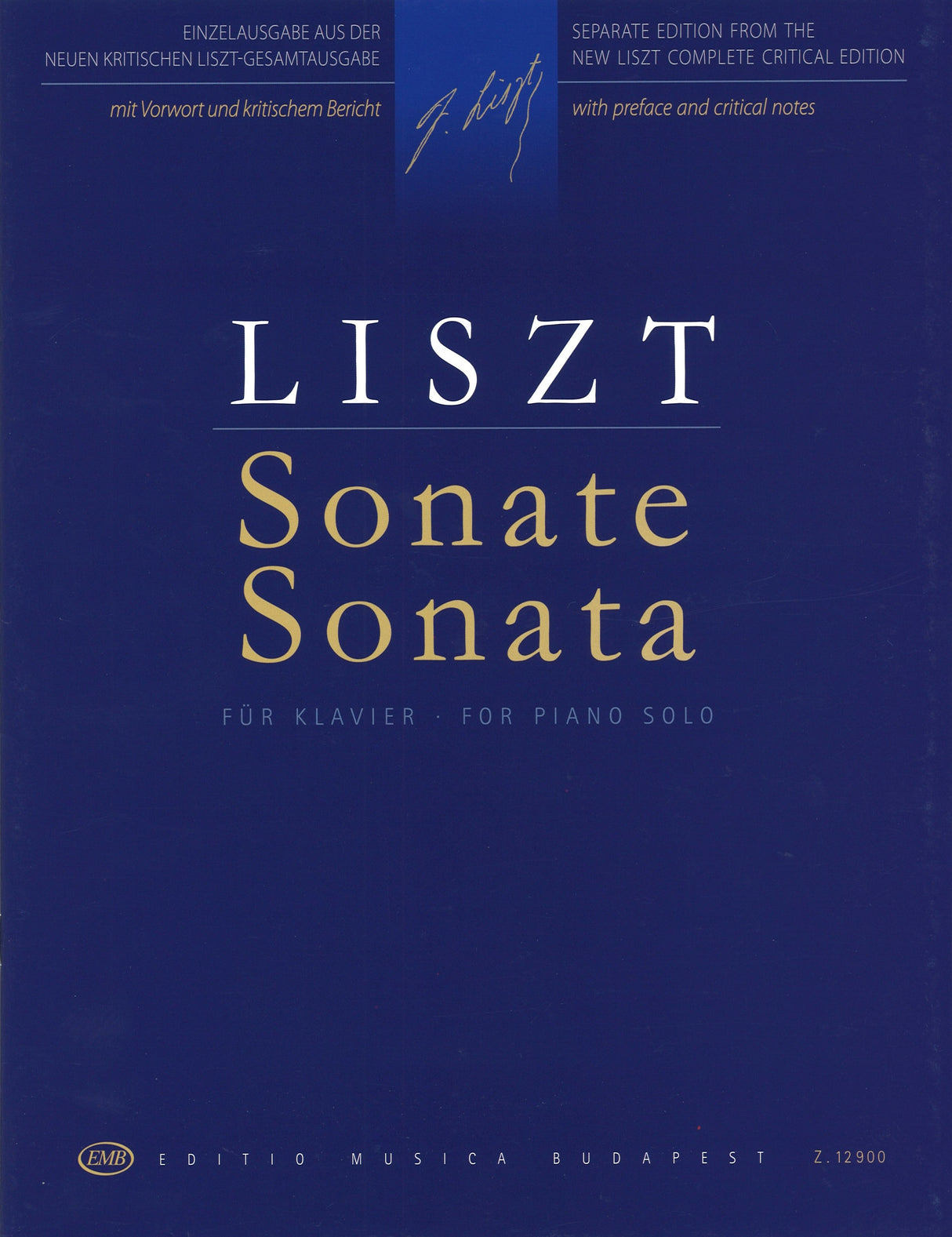 Liszt, Sonata in b min. S 178 (Boronkay) (Editio Musica Budapest)