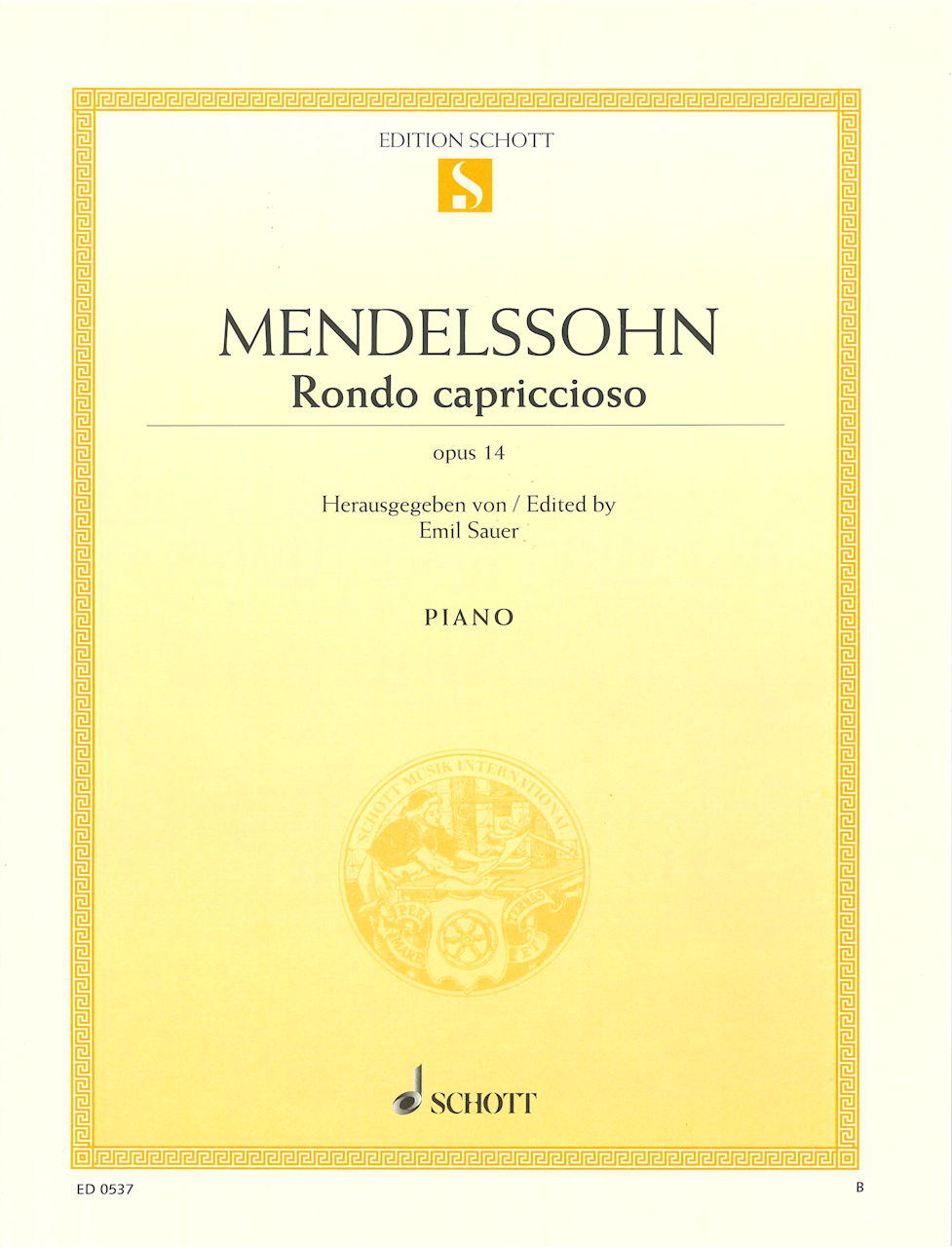 Mendelssohn, Rondo capriccioso op. 14 (Schott)