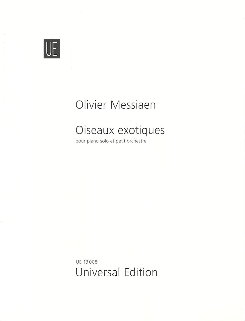 Messiaen, Oiseaux exotiques (Piano Part) (Universal)