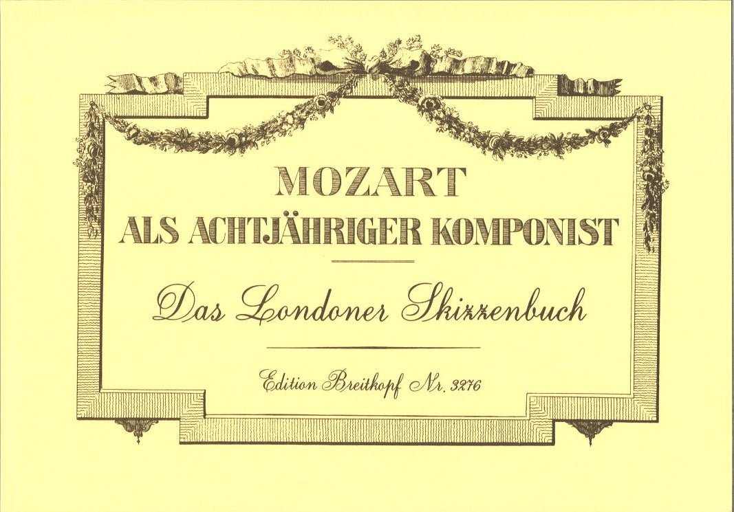 Mozart als 8-jahriger Komponist KV 15a- (Breitkopf)