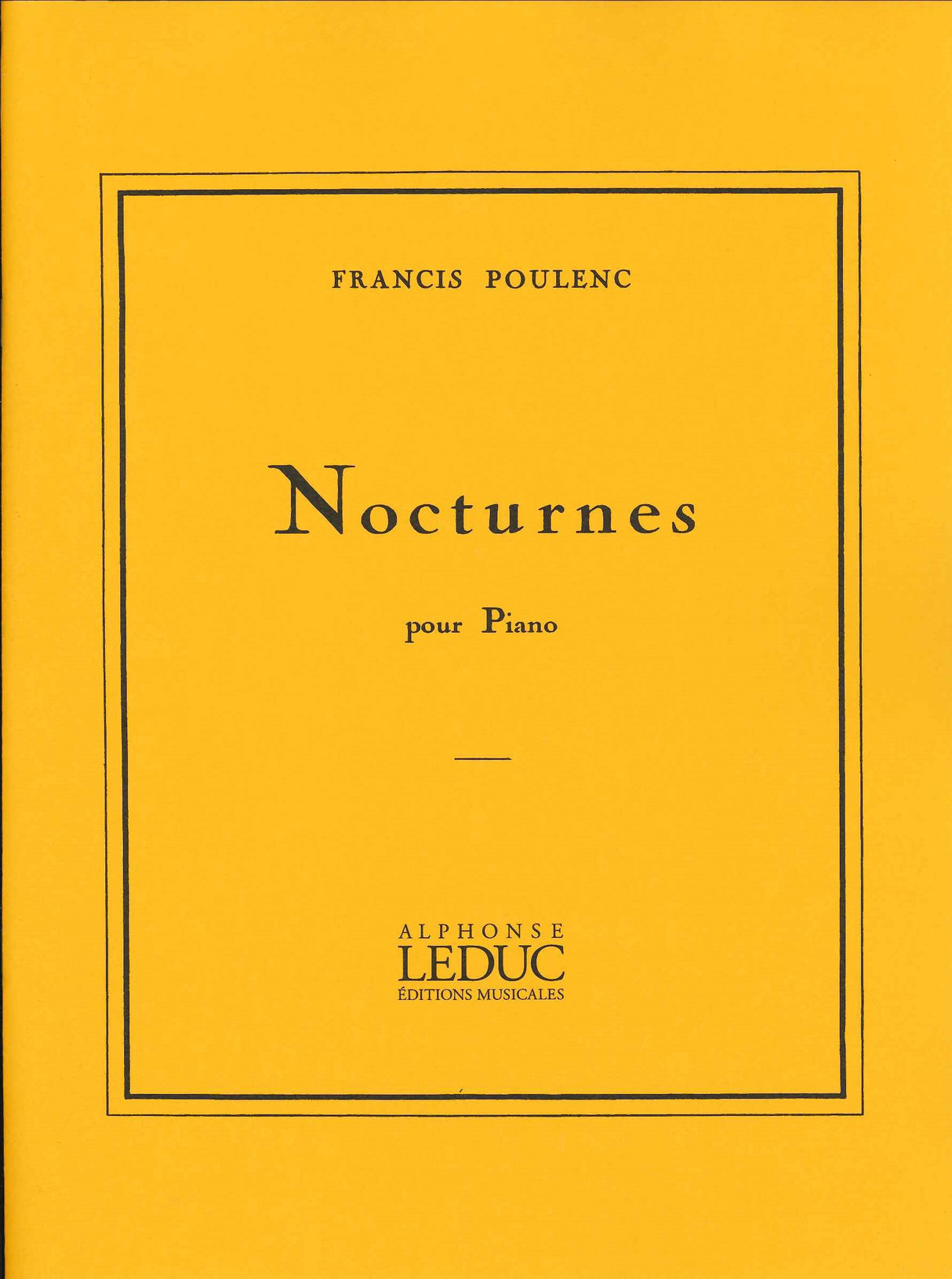Poulenc, Nocturnes FP 56 (1929-38) (Heugel)