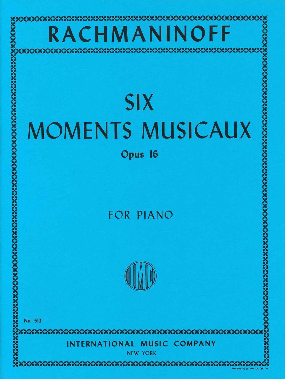 Rachmaninoff, Moments musicaux op. 16 (IMC)