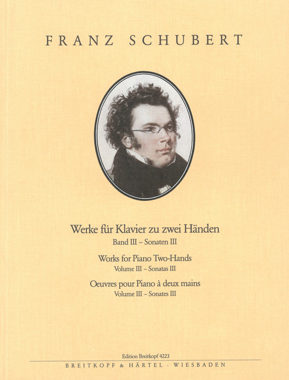 Schubert, Sonaten 3: D.958-960, 459/459a (Breitkopf)