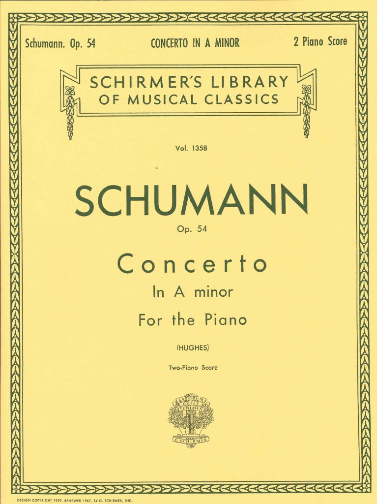 Schumann, Concerto in a minor op. 54 (G.Schirmer)