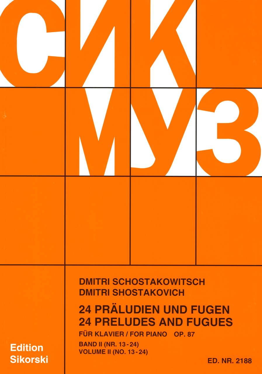 Shostakovich, Praludien & Fugen II (Sikorski)
