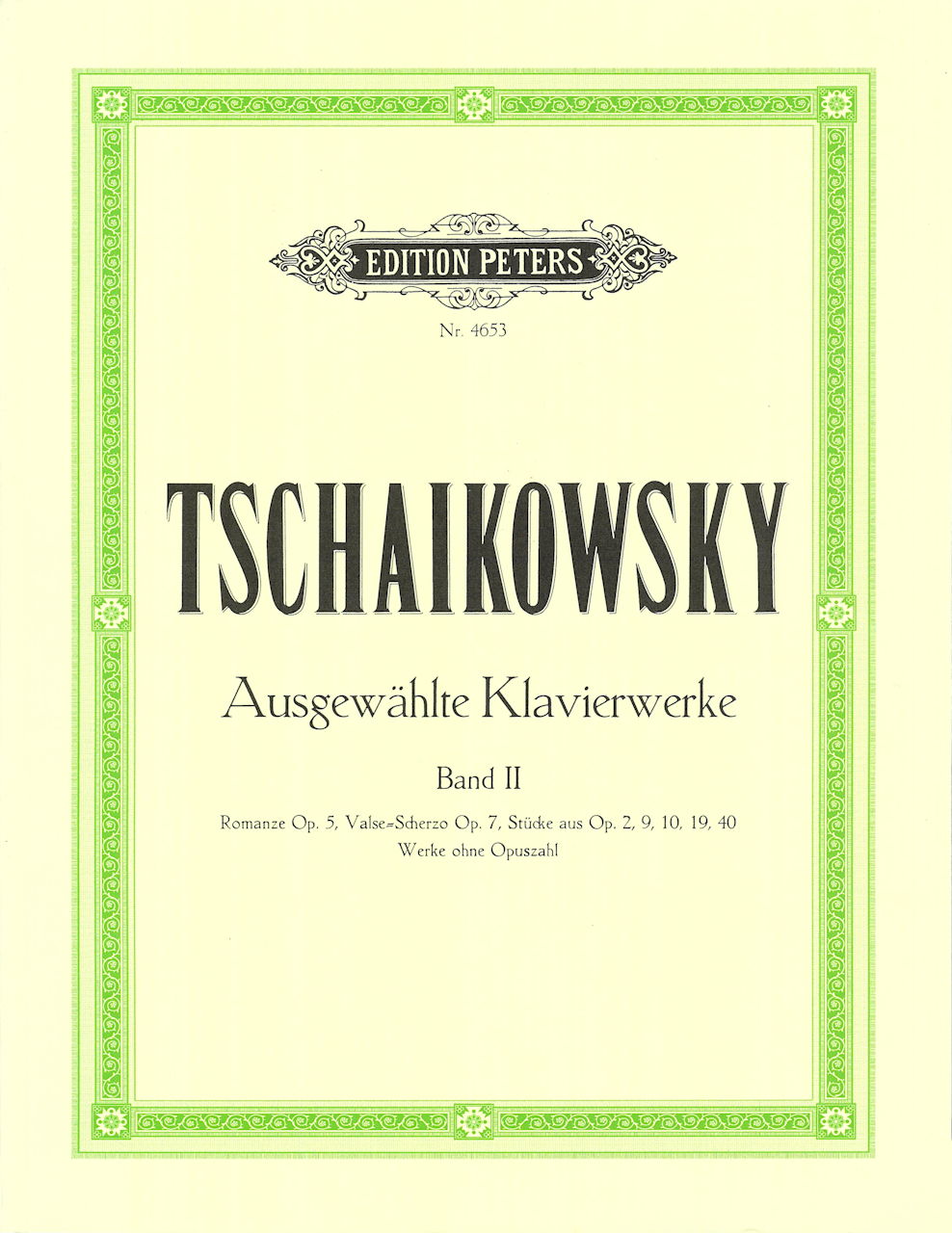 Tchaikovsky, Ausgewahlte Werke 2 (Peters)
