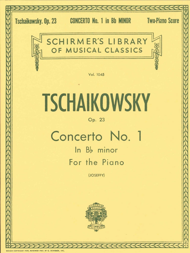 Tchaikovsky, Concerto No. 1 op. 23 (G.Schirmer)