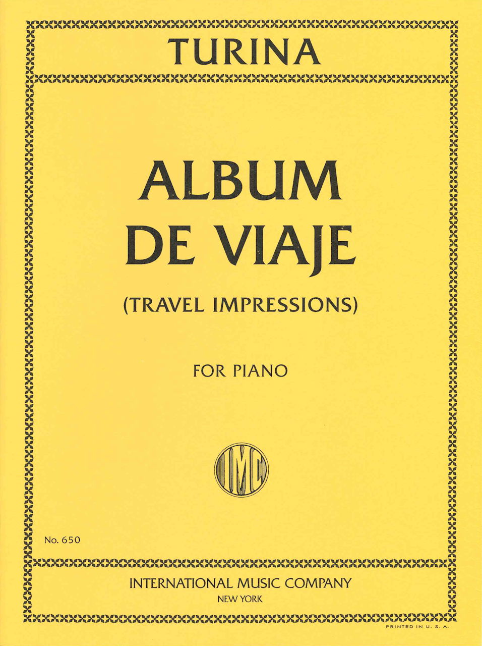 Turina, Album de viaje op. 15 (IMC)