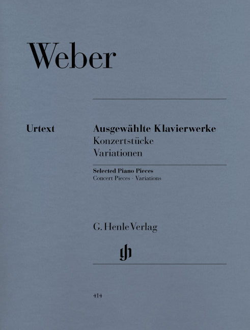 Weber, Ausgewahlte Klavierwerke (Henle)