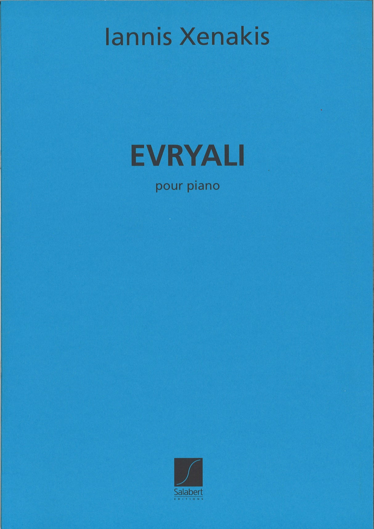 Xenakis, Evryali (1973) (Salabert)
