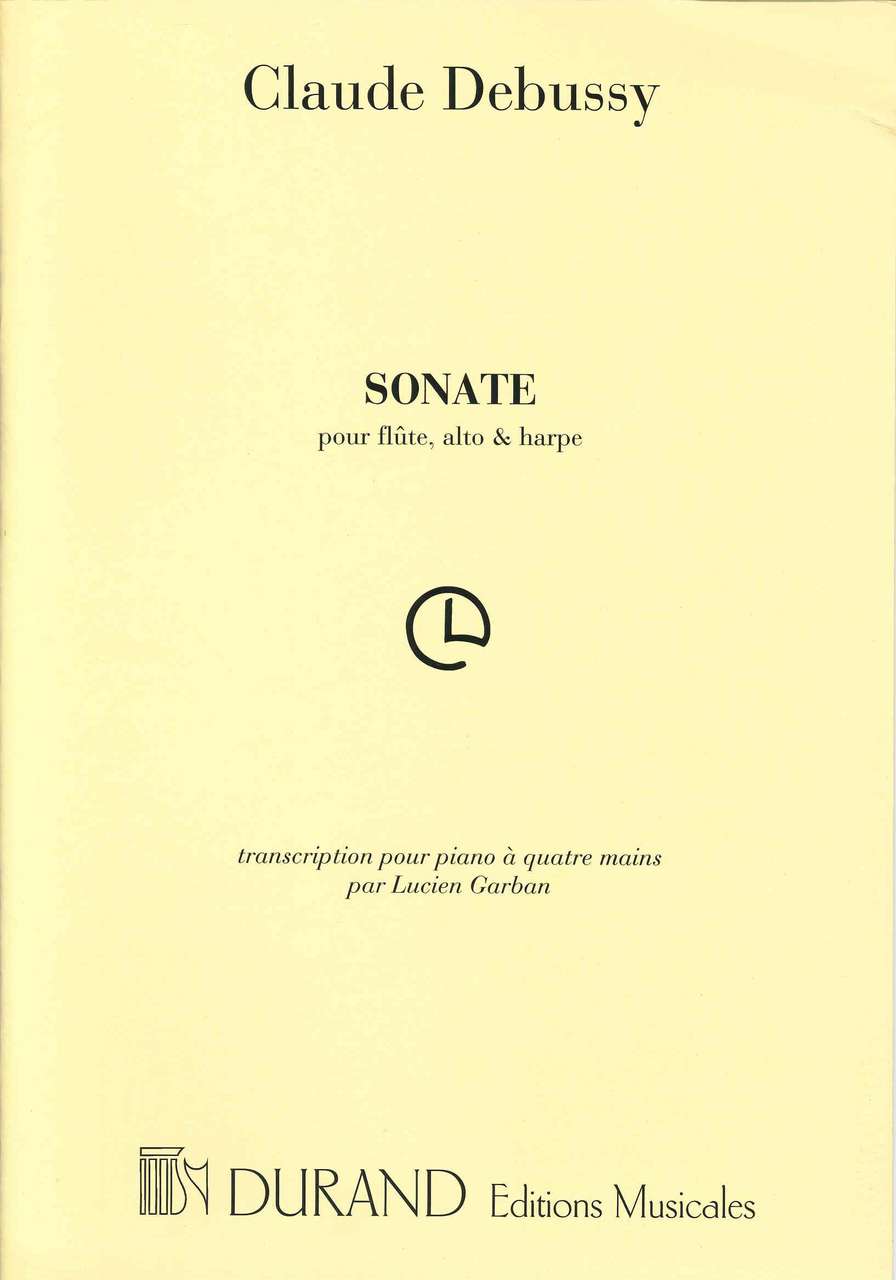 Debussy, Sonate pour flute, alto & harpe (Durand)