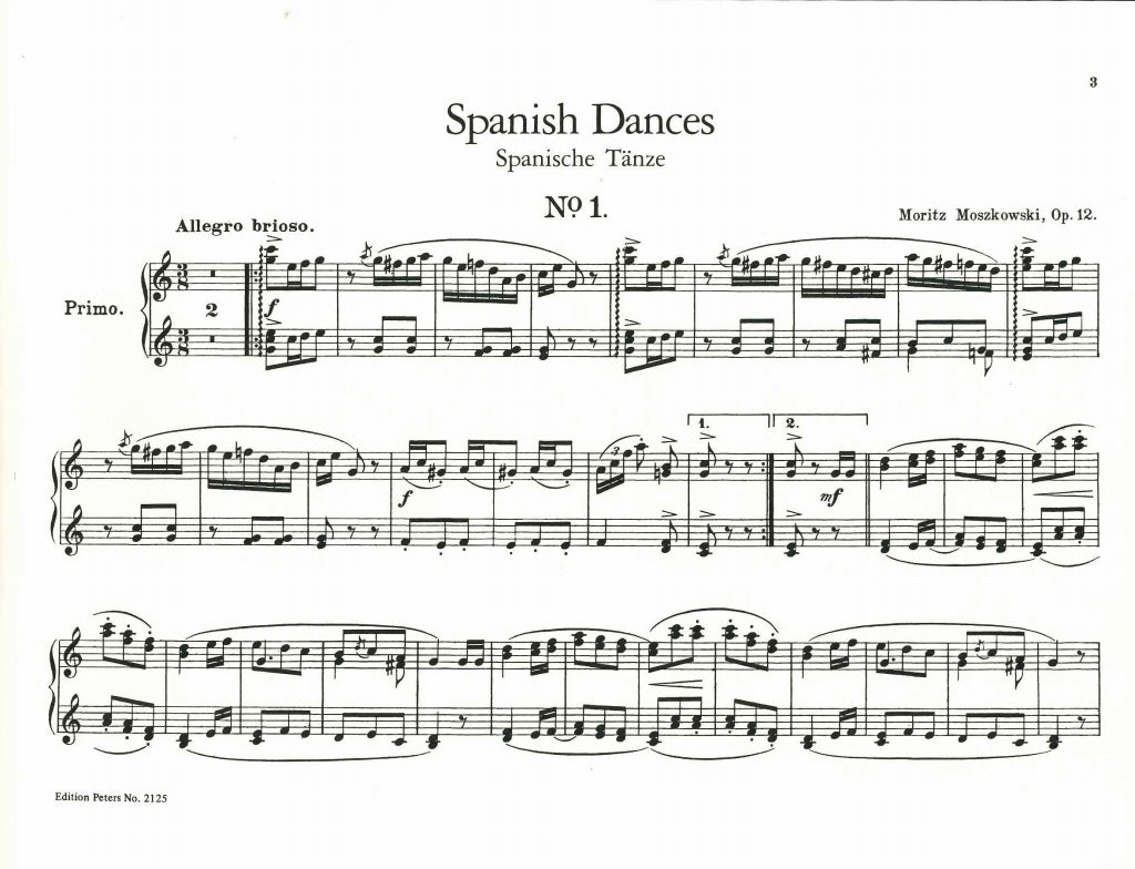 Moszkowski, Spanish Dances op. 12 (Peters)