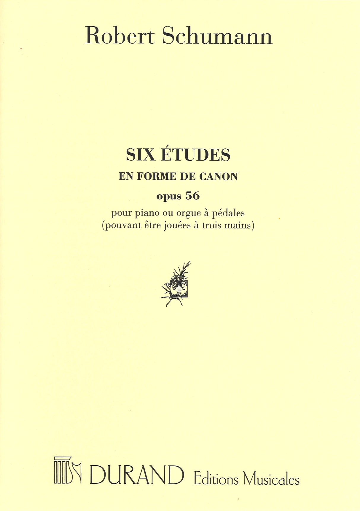 Schumann, 6 Etudes op. 56 (1P3H/Org) (Durand)